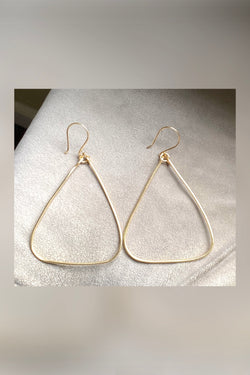 triangle hoop earrings