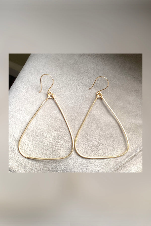 triangle hoop earrings