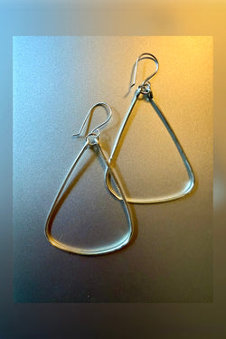 triangle hoop earrings