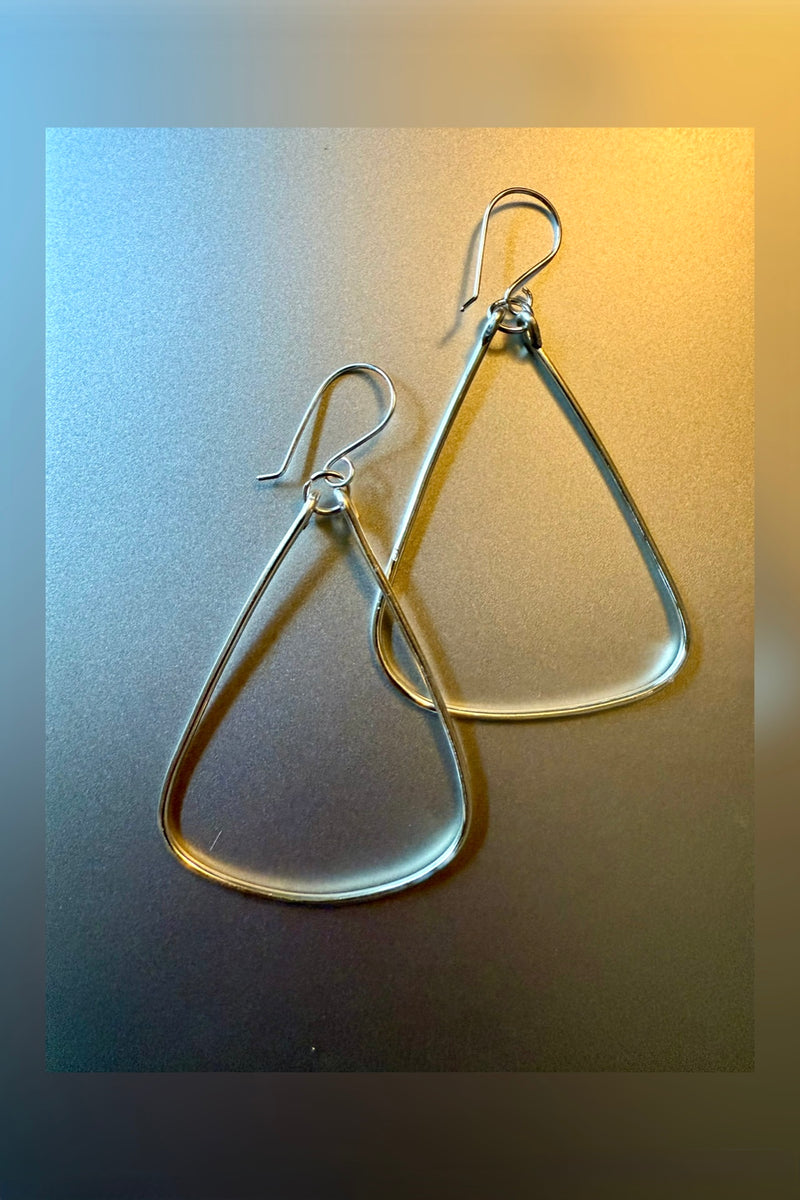 triangle hoop earrings