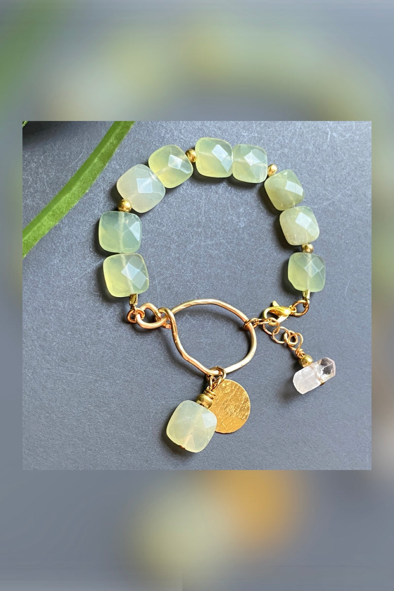 jade & serpentine bracelet