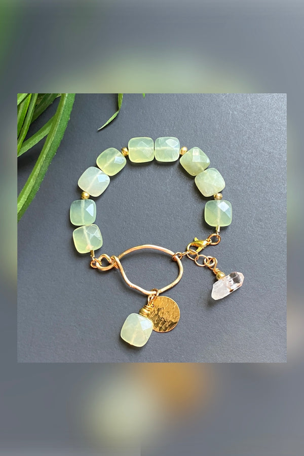 jade & serpentine bracelet