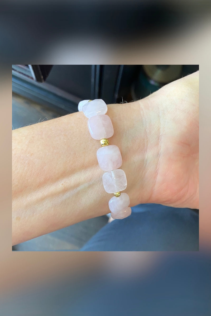 rose quartz bracelet