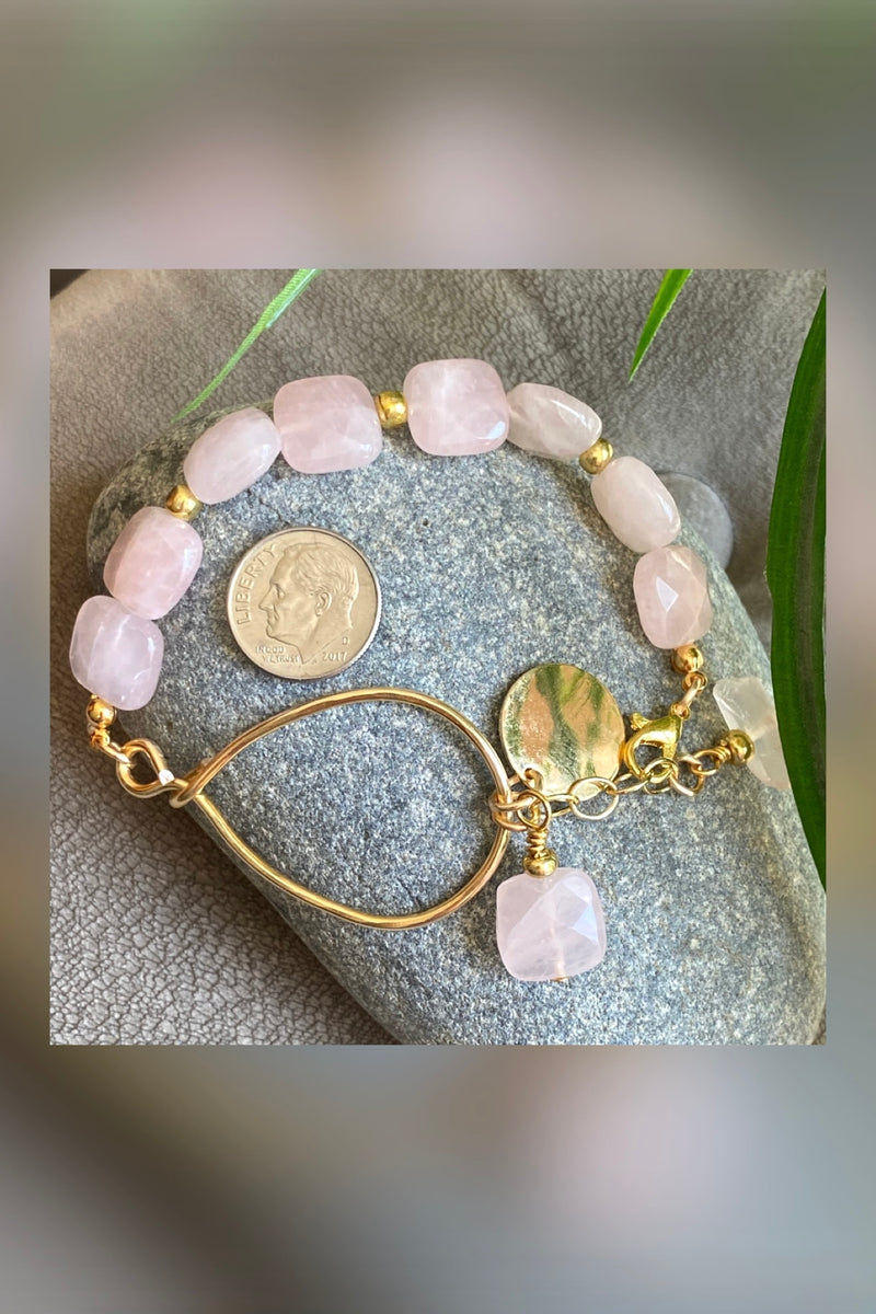 rose quartz bracelet