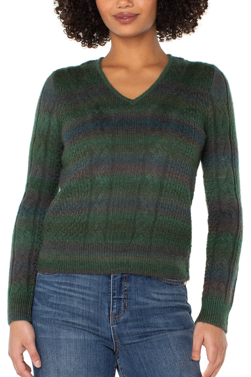emerald rainbow sweater