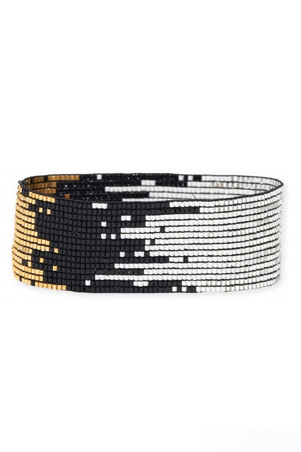 kenzie ombre beaded bracelet | black