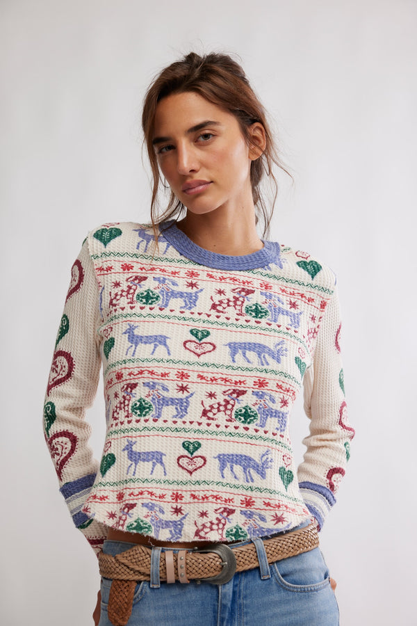 blissful thermal top | snowdrop