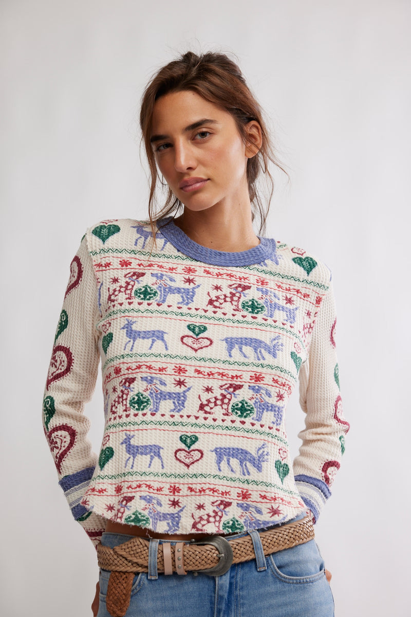 blissful thermal top | snowdrop
