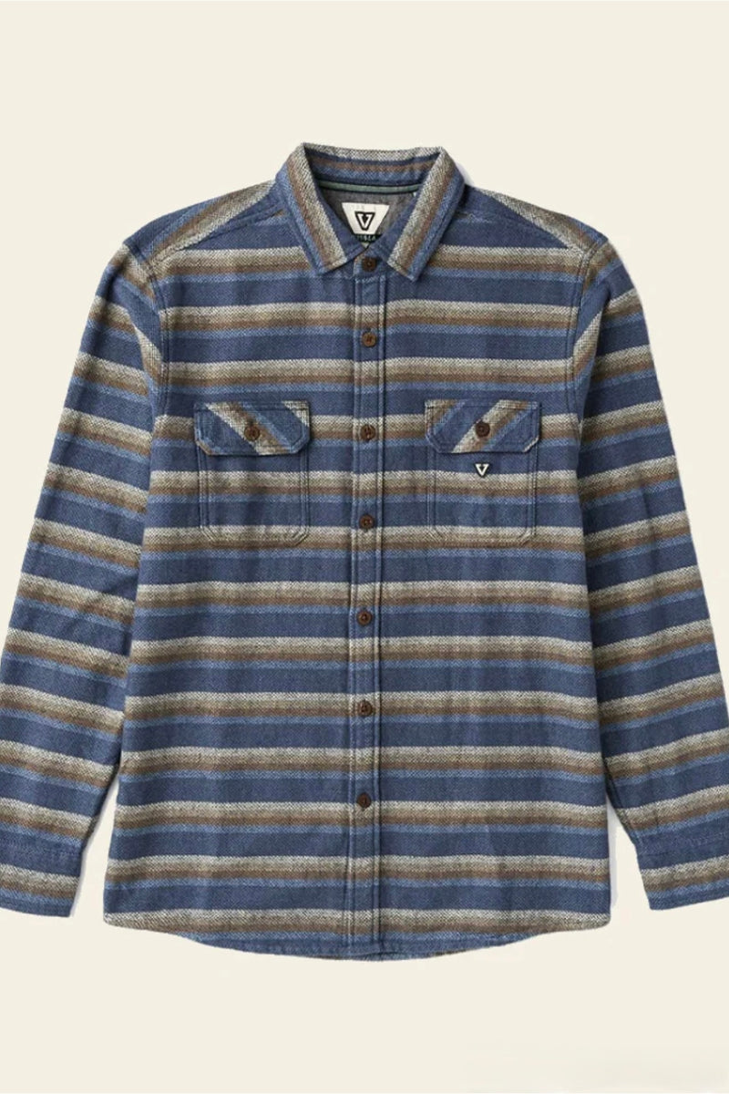 descanso flannel | blue