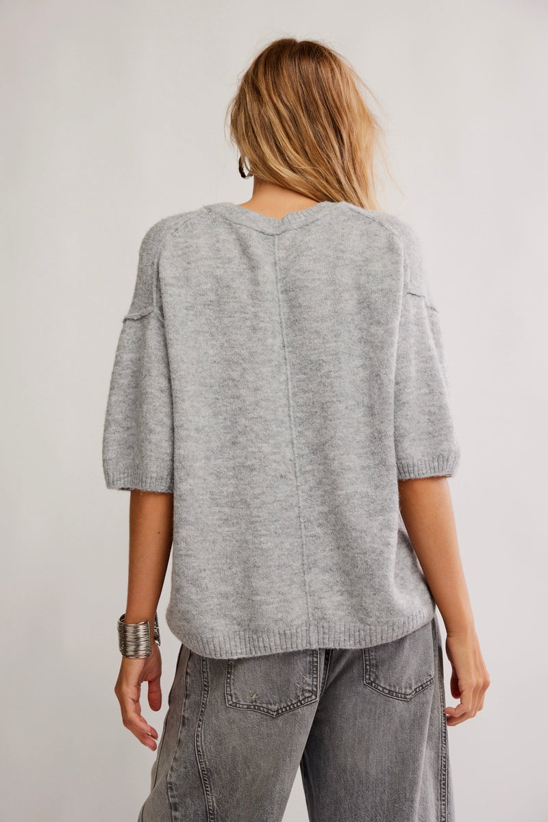 margot softspun sweater | heather grey