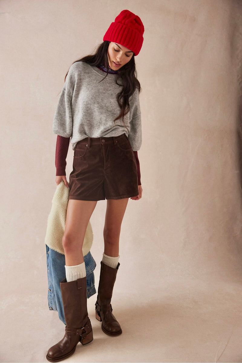 margot softspun sweater | heather grey