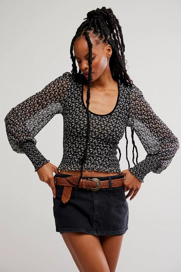 dottie knit top | black