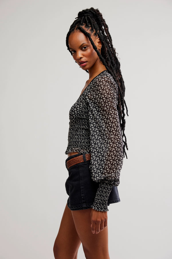 dottie knit top | black