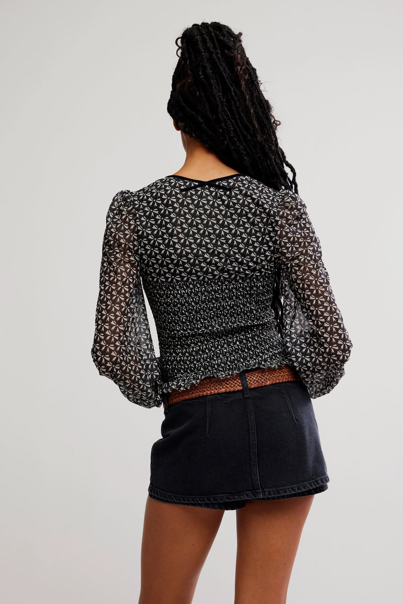 dottie knit top | black