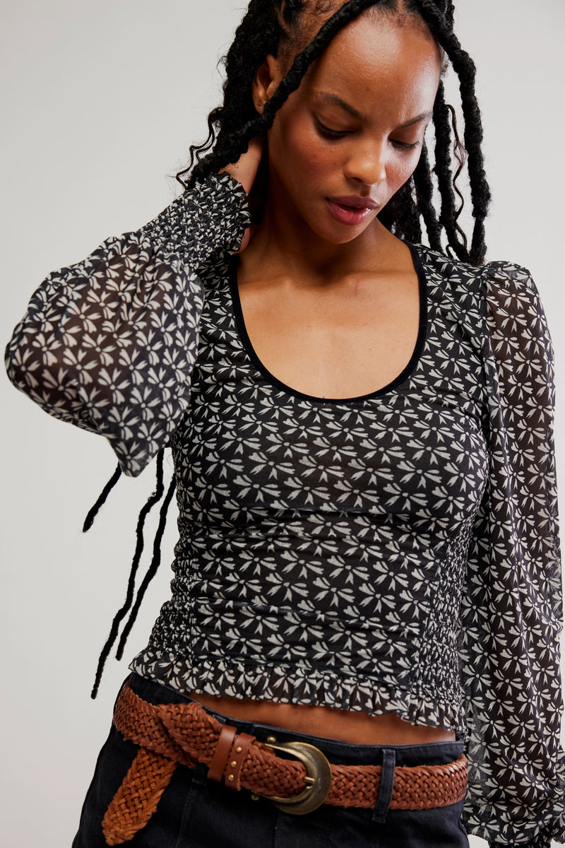 dottie knit top | black