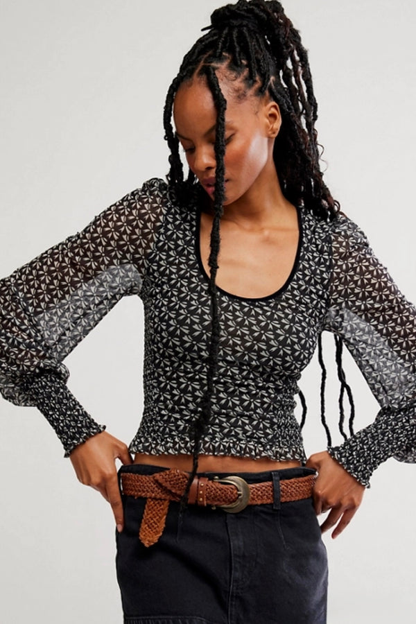 dottie knit top | black
