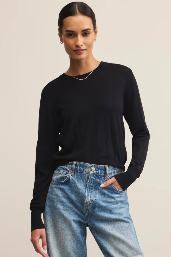 perfect layer sweater | black