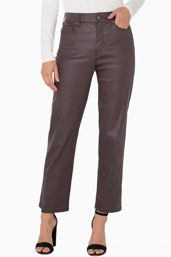 kennedy coated denim | raisin