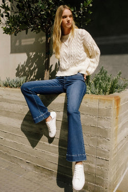 trouser hem bootcut jeans