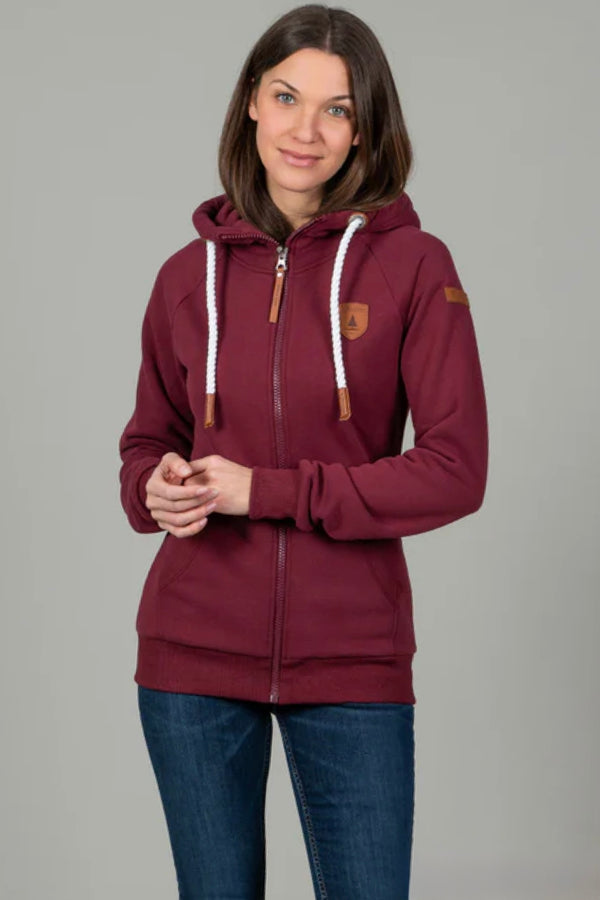hera zip hoodie - grape
