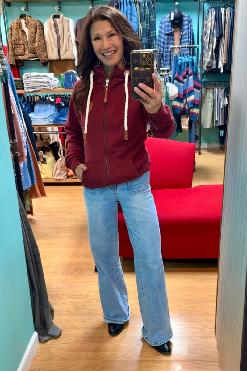 hera zip hoodie - grape