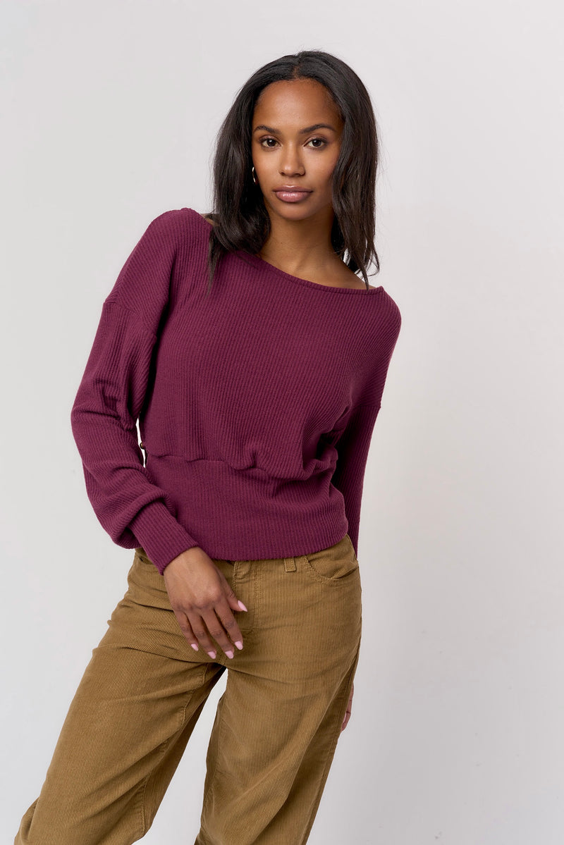 sydney pullover | burgundy