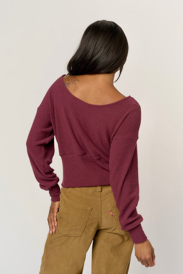 sydney pullover | burgundy