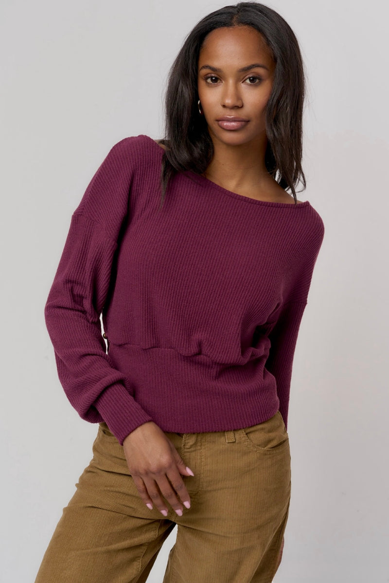 sydney pullover | burgundy