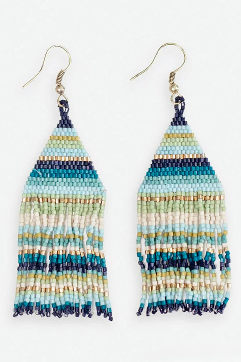 lexie horizontal lines fringe earring | more colors