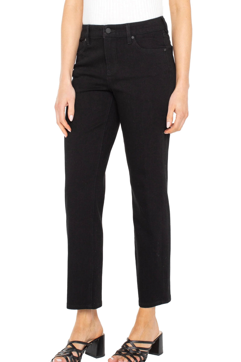 liv relaxed skinny denim | black