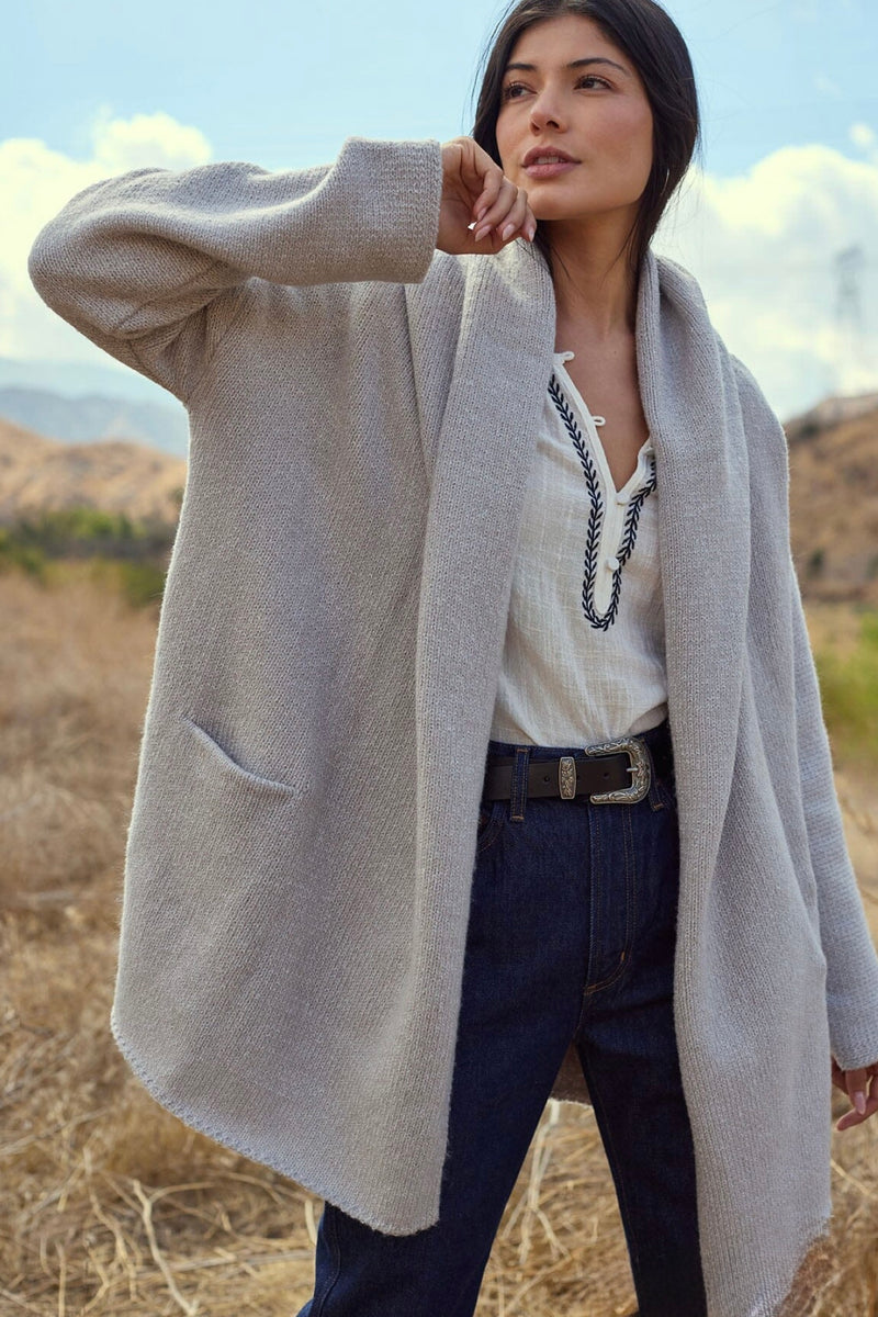 haydon sweater coat | h.grey