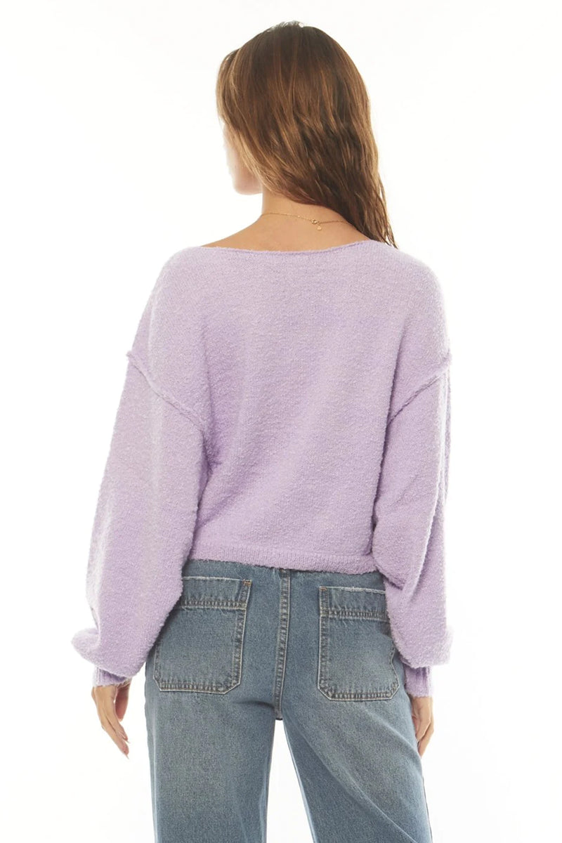 wildcard digital lavender sweater