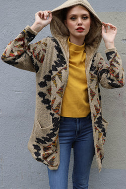 navajo sherpa lined hoody