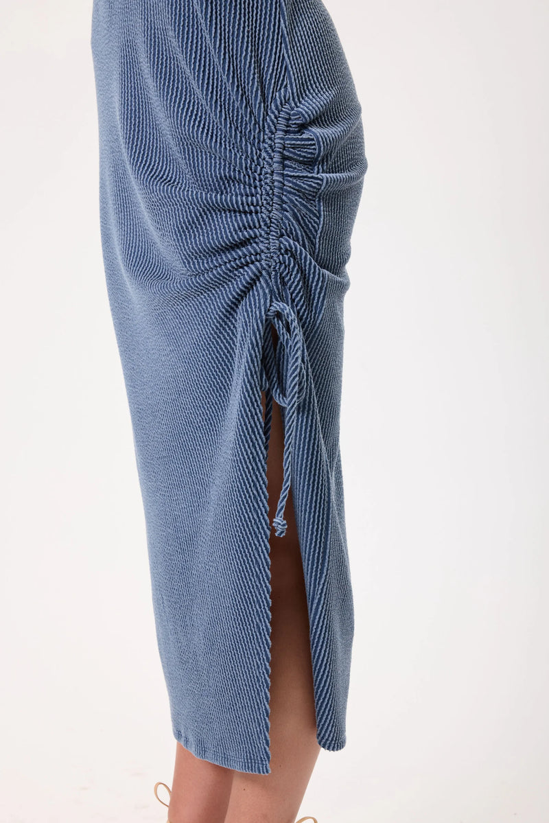 shane rib dress | mignight