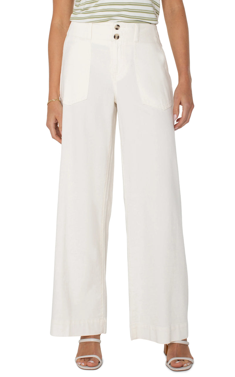 hannah utility patch pocket pant | whipped cream