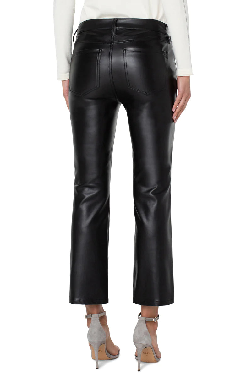 hannah flare faux leather