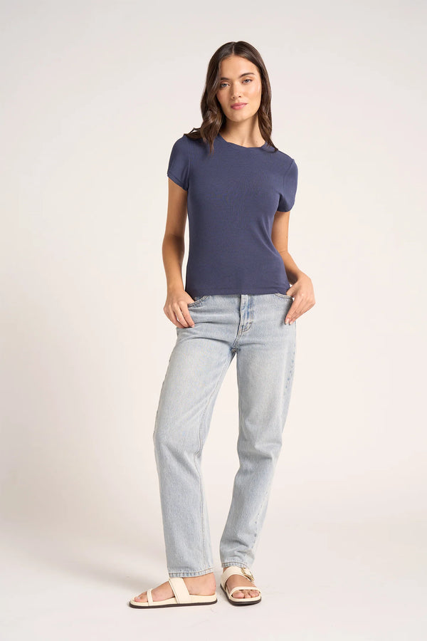 jennie rib top | navy