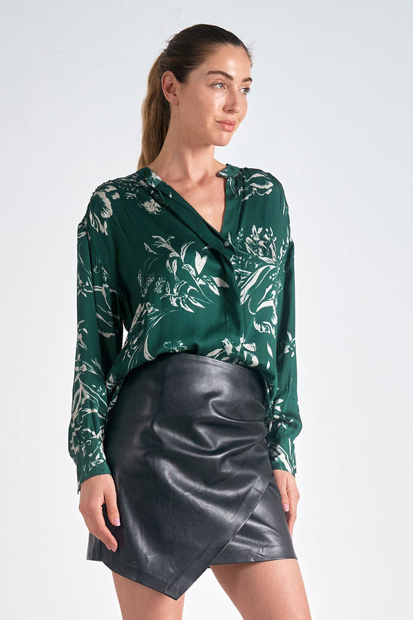 jade toulouse print blouse