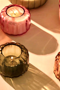 ripple glass candles | more