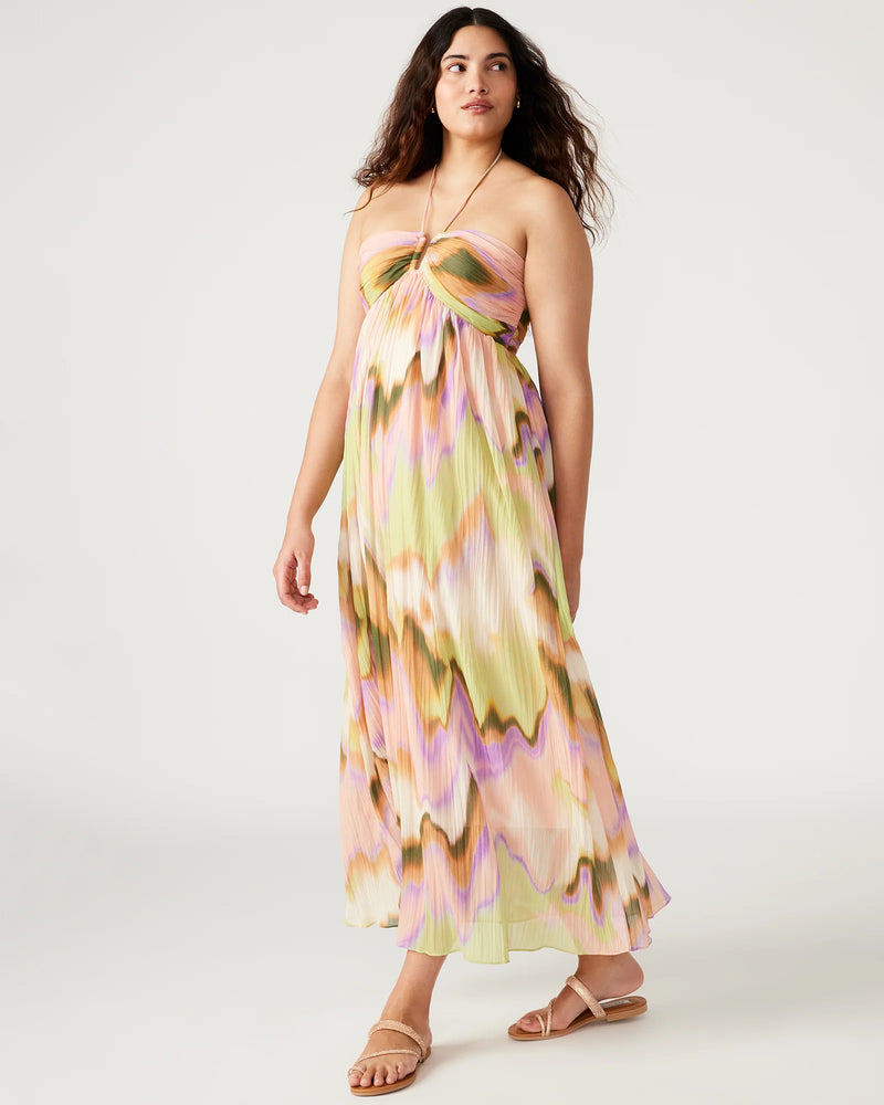 nolita watercolor halter dress