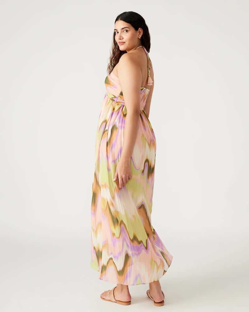 nolita watercolor halter dress