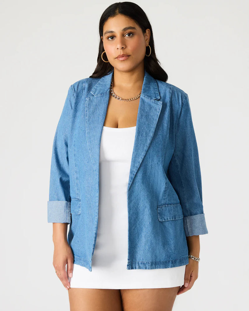 payton chambray blazer