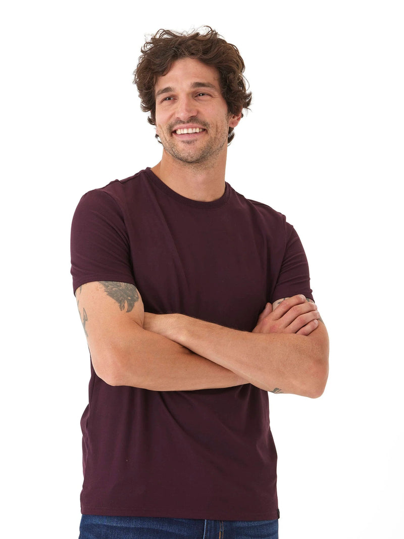 soloman luxe jersey tee | peppercorn
