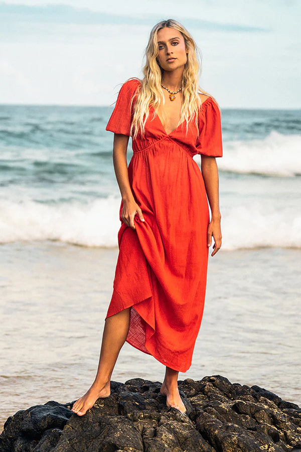 love fade maxi | sunset red