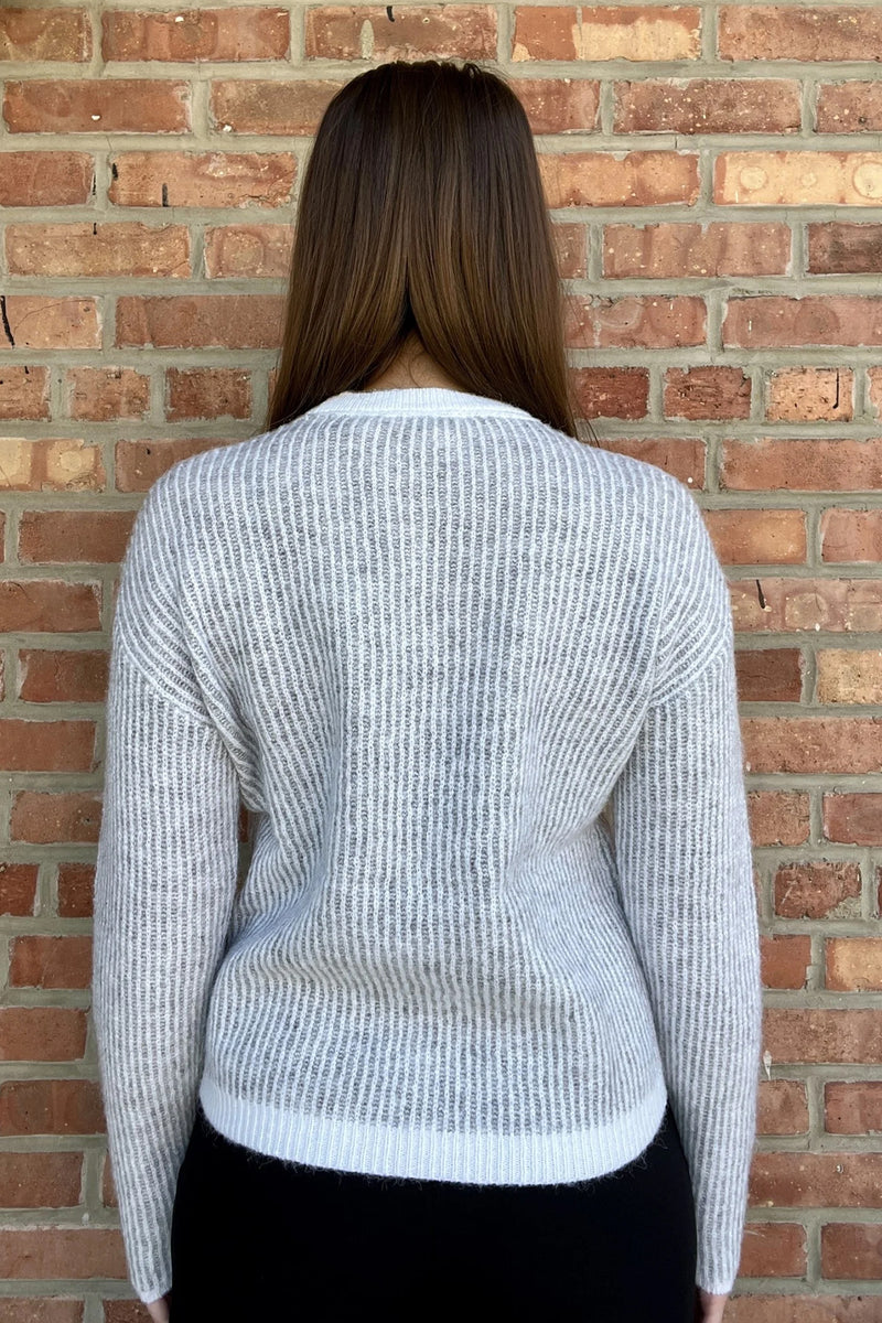 airis grey stripe sweater