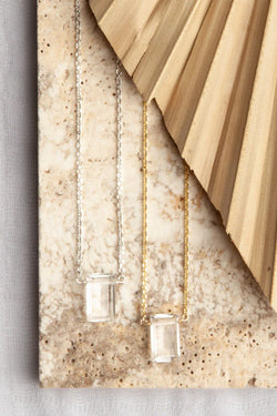 parker necklace | crystal quartz