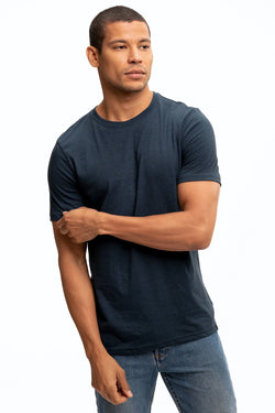 triblend crew tee | midnight