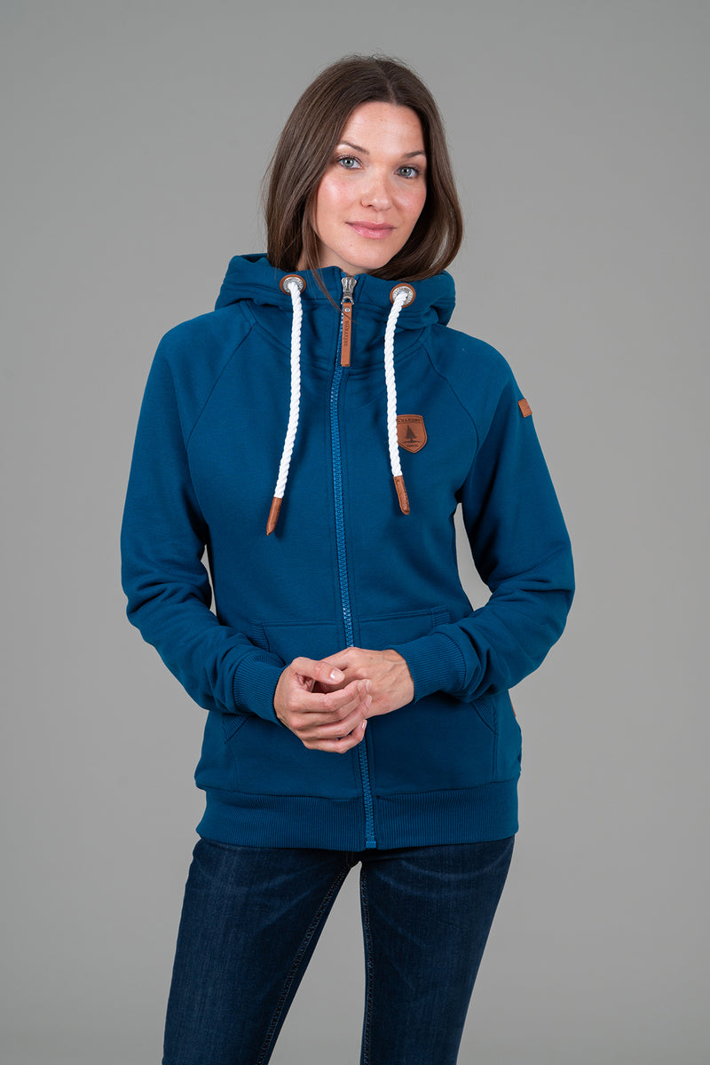 hera zip hoodie - real teal