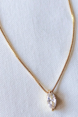 marquise slide necklace
