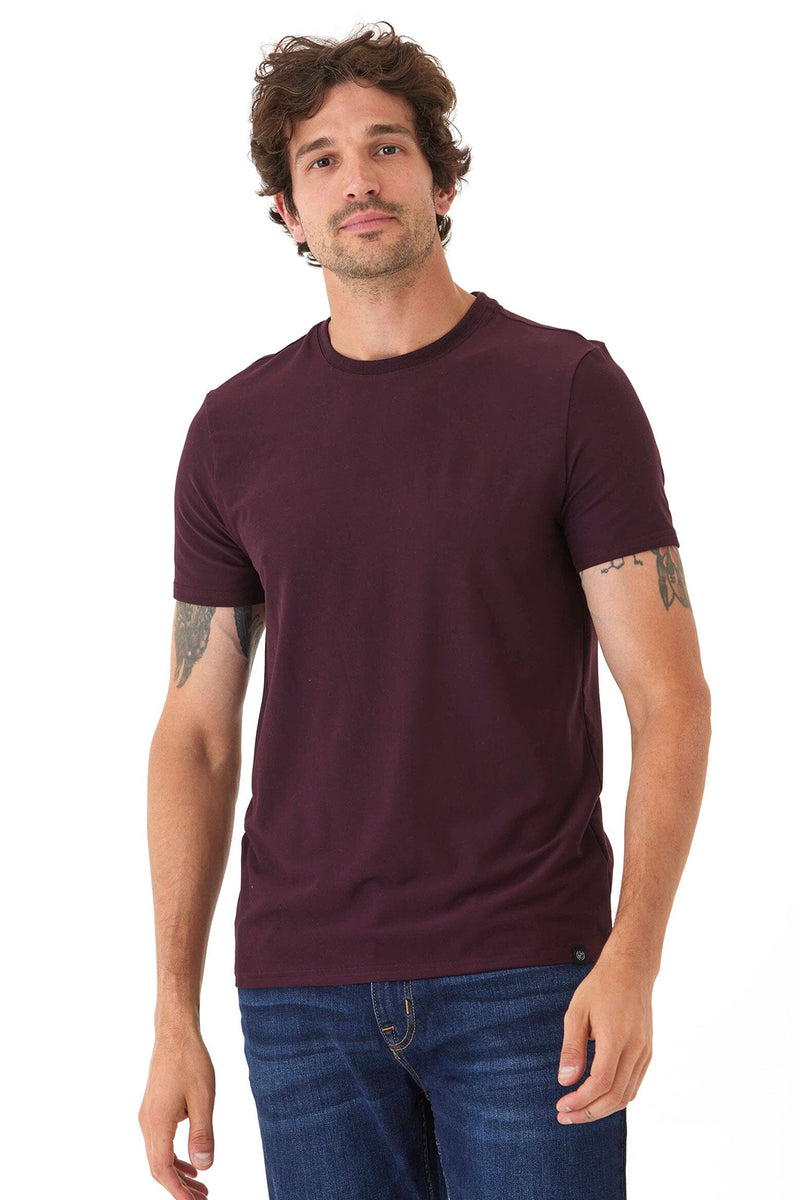 soloman luxe jersey tee | peppercorn